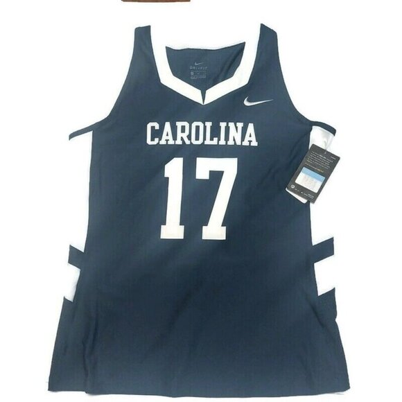 Nike Dri-Fit North Carolina Tar Heels #17 Basketball Jersey Womens Size M Blue - Picture 1 of 7